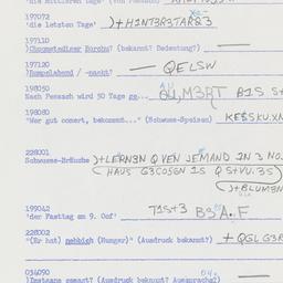 Western questionnaire, answ...