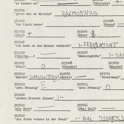 Western questionnaire, answ...
