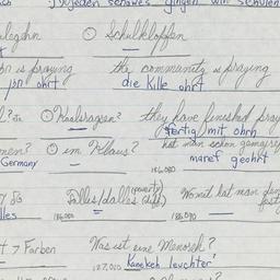 Western questionnaire, answ...