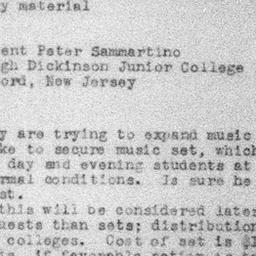 Carnegie Turn-Downs, Music ...
