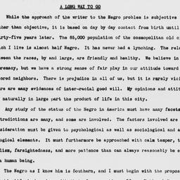 Essay on American race rela...