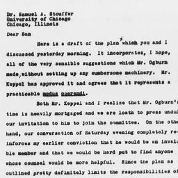 Letter from Charles Dollard...