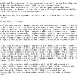 Announcements, 2005-04-21. ...