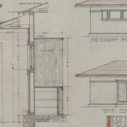 Tool house rear, end, front...