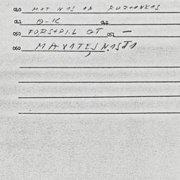 Eastern questionnaire, answ...