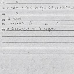 Eastern questionnaire, answ...