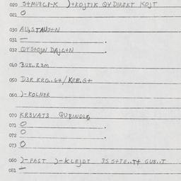 Eastern questionnaire, answ...