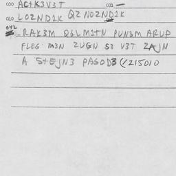 Eastern questionnaire, answ...