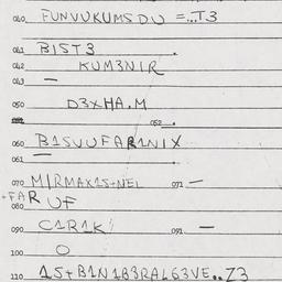 Eastern questionnaire, answ...