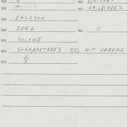 Eastern questionnaire, answ...