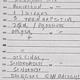Eastern questionnaire, answ...