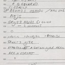 Eastern questionnaire, answ...