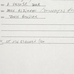 Eastern questionnaire, answ...