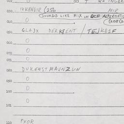 Eastern questionnaire, answ...