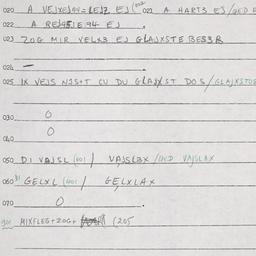 Eastern questionnaire, answ...