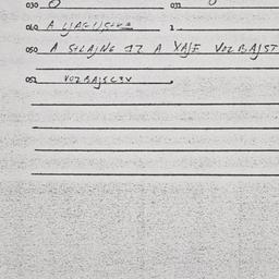 Eastern questionnaire, answ...