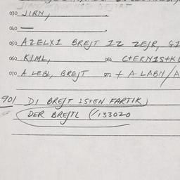 Eastern questionnaire, answ...