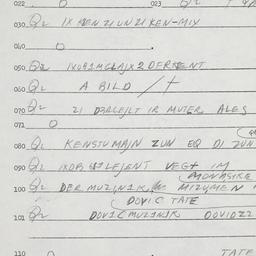 Eastern questionnaire, answ...