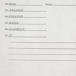 Eastern questionnaire, answ...