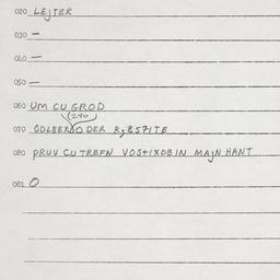 Eastern questionnaire, answ...