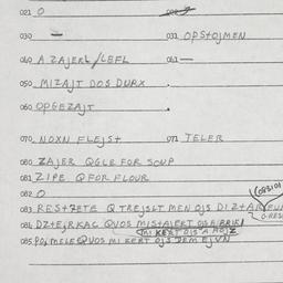Eastern questionnaire, answ...