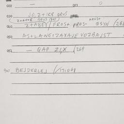 Eastern questionnaire, answ...