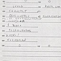 Eastern questionnaire, answ...
