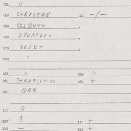 Eastern questionnaire, answ...