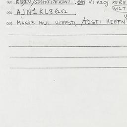 Eastern questionnaire, answ...