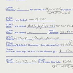 Western questionnaire, answ...