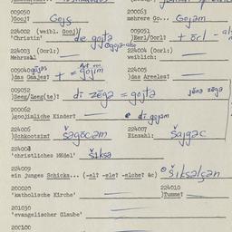 Western questionnaire, answ...