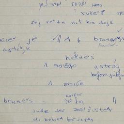 Eastern questionnaire, blue...