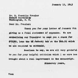 Letter from Florence Anders...
