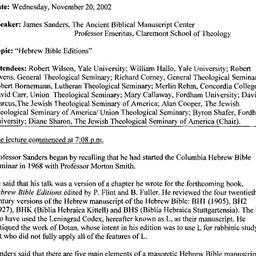 Minutes, 2002-11-20. The St...