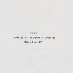 Meeting of the Board of Tru...
