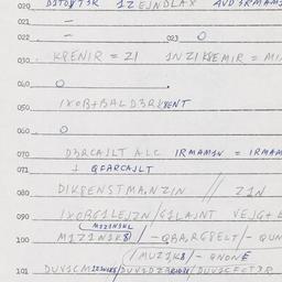Eastern questionnaire, answ...