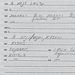 Eastern questionnaire, answ...