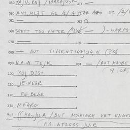 Eastern questionnaire, answ...