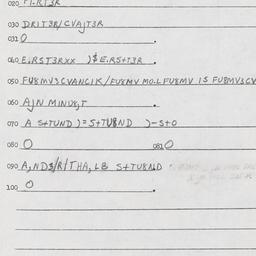 Eastern questionnaire, answ...