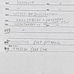 Eastern questionnaire, answ...