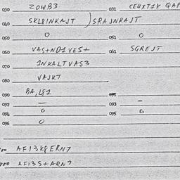 Eastern questionnaire, answ...