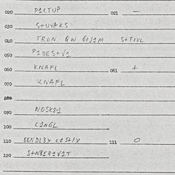 Eastern questionnaire, answ...