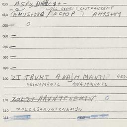 Eastern questionnaire, answ...