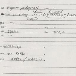 Eastern questionnaire, answ...