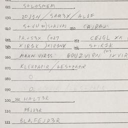 Eastern questionnaire, answ...