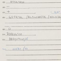 Eastern questionnaire, answ...