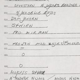Eastern questionnaire, answ...