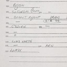 Eastern questionnaire, answ...