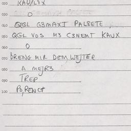 Eastern questionnaire, answ...