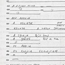 Eastern questionnaire, answ...